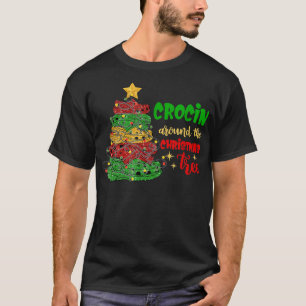 Camiseta Crocin en torno al árbol de Navidad Funny Merry Ch