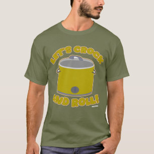Camiseta Crock And Roll Divertido Personalizado De Cocina L