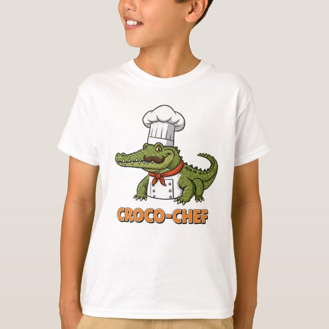Camiseta Croco-Chef: Obra maestra culinaria (Anverso)