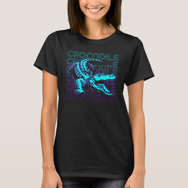 Camiseta Crocodile Alligator Croc Retro (Anverso)