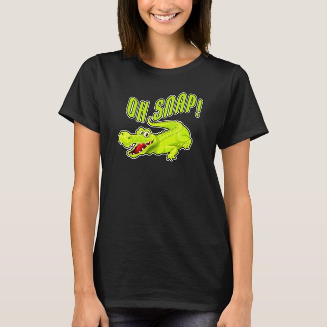 Camiseta Crocodile Alligator Design Oh Snap Zoo (Anverso)