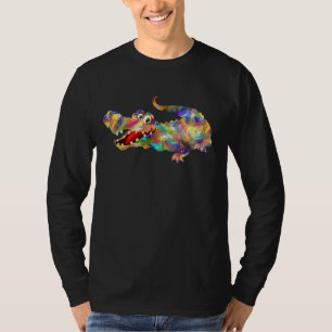 Camiseta Crocodile Alligator Wildlife Animal Low Poly
