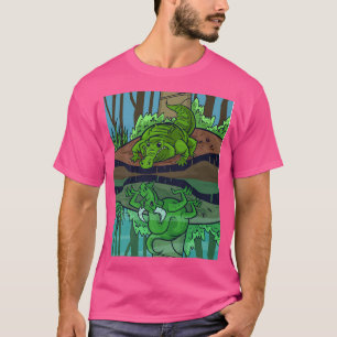 Camiseta Crocodile Dragon Fairy Tale Reflective Image