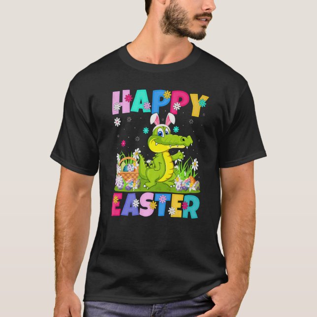 Camiseta Crocodile Feliz Pascua Bungalow Crocodile Pascua (Anverso)