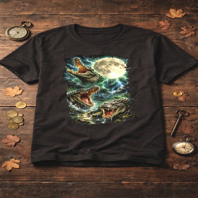 Camiseta Crocodile Moon T-Shirt (Subido por el creador)