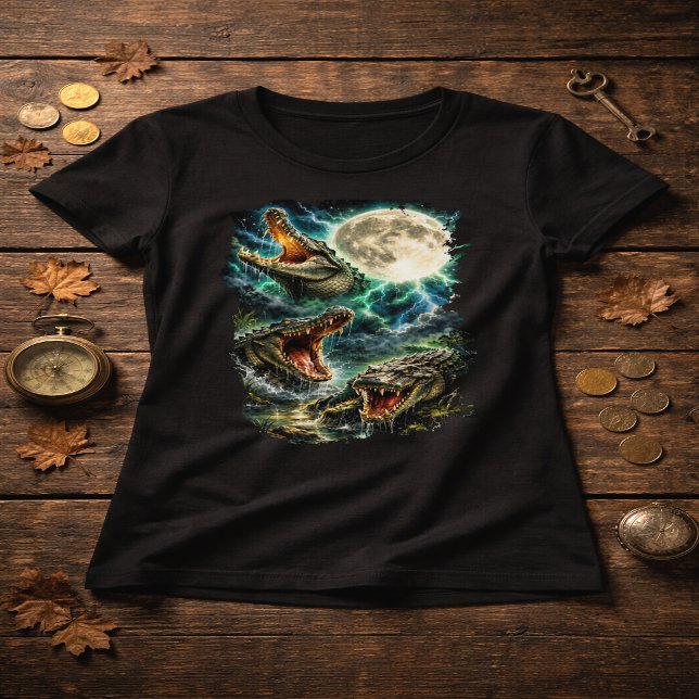 Camiseta Crocodile Moon T-Shirt (Subido por el creador)
