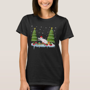 Camiseta Crocodile Navidad Arbol iluminando a los hombres M