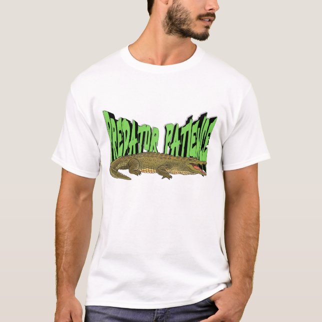 Camiseta Crocodile Sauvage Prédateur Patience T SHIRT (Anverso)