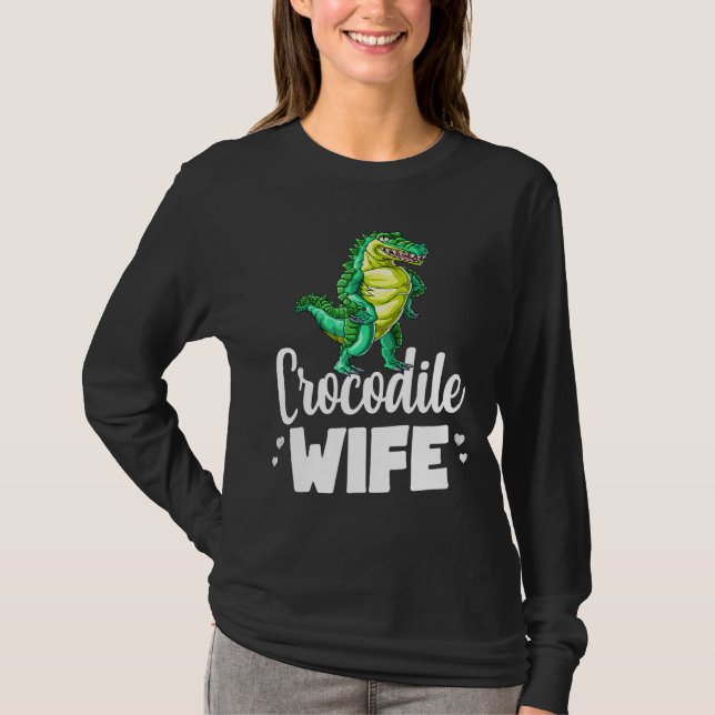 Camiseta Crocodile Wife Alligator Reptile Animal (Anverso)