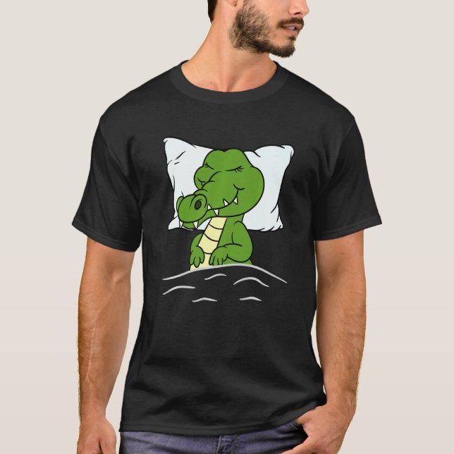 Camiseta Crocodiles Nightgown Sleeping Cro (Anverso)