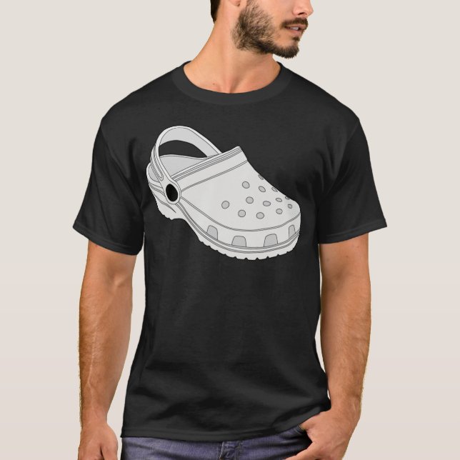 Camiseta Crocs Clog shoe blanco Classic T-Shirt (Anverso)