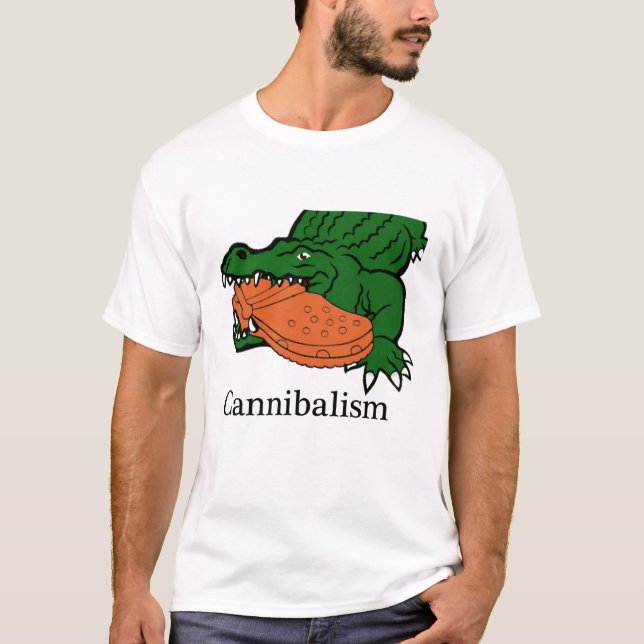 Camiseta Crocs divertidos de alimentación croca (Anverso)