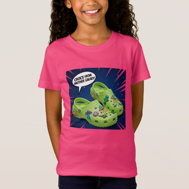 Camiseta  Crocs from Another Galaxy, by Natasha Us   (Anverso)