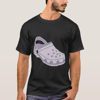 Camiseta Crocs Lavender Clog Shoe Pegatina
