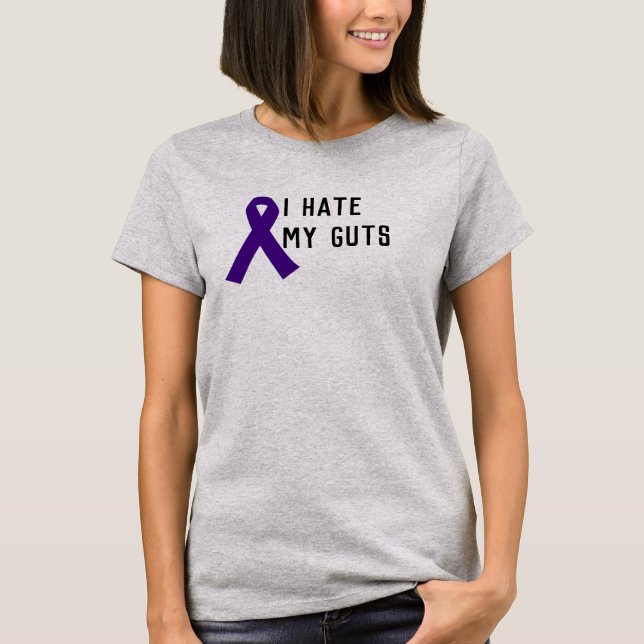 Camiseta Crohn/colitis odio mi tripa (Anverso)