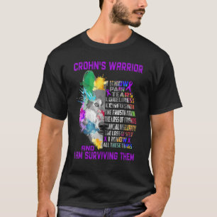 Camiseta Crohn's Conozco todas estas cosas y estoy sobreviv
