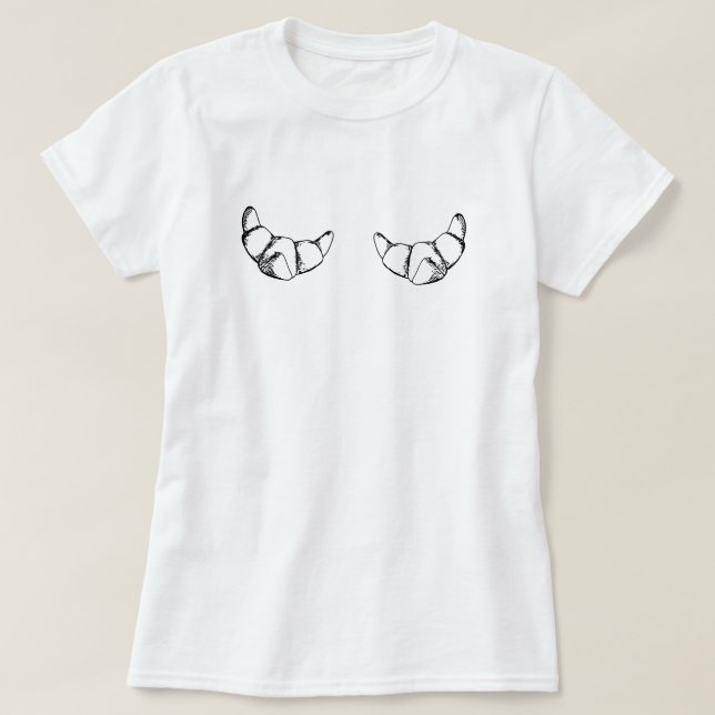 Camiseta croissant (Diseño del anverso)