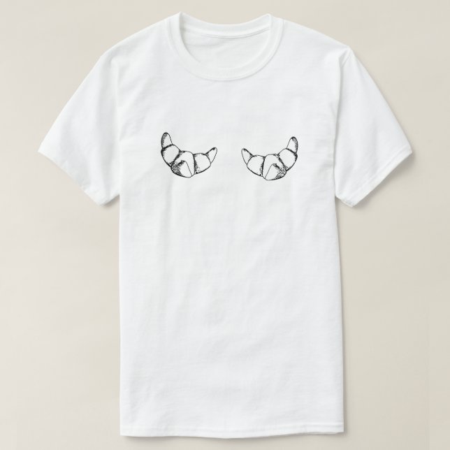 Camiseta croissant (Diseño del anverso)