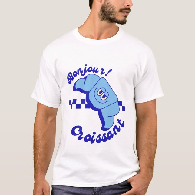 Camiseta Croissant Bonjour (Anverso)
