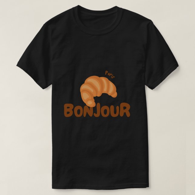 Camiseta Croissant 🥐 buenos días  (Diseño del anverso)