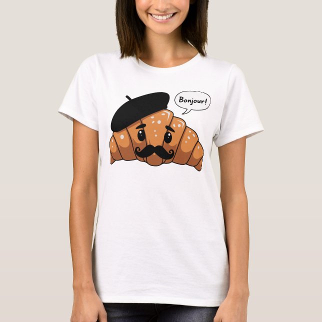 Camiseta Croissant francés (Anverso)