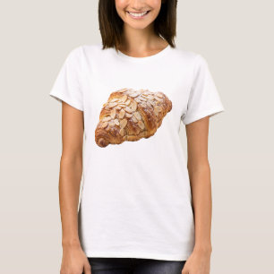 Camiseta Croissant fresco de almendra pastel francés