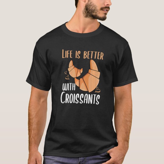 Camiseta Croissant Morning Breakfast Hobby Baking Baker (Anverso)