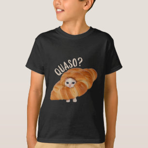 Camiseta Croissant Quasocat Meme Para Mujeres Croissage Vin