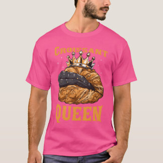 Camiseta Croissant Queen French Bread Pastry Lover retro