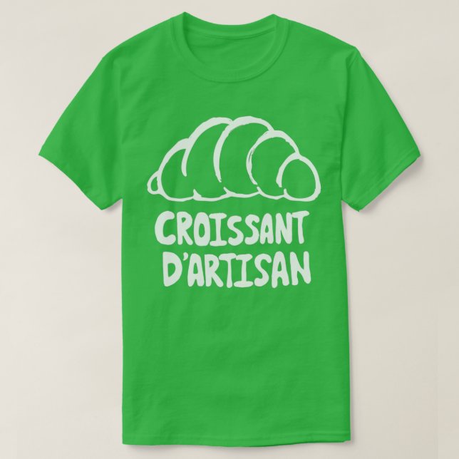 Camiseta Croissant T para los amantes de los cruasanes (Diseño del anverso)
