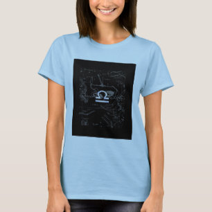 Camiseta Cromo como el símbolo libra zodiaco en Hevelius