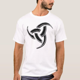 Camiseta Cromo triple del cuerno de Odin