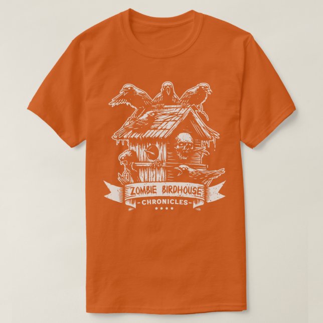 Camiseta Crónicas de la casa de pájaros zombis (Diseño del anverso)