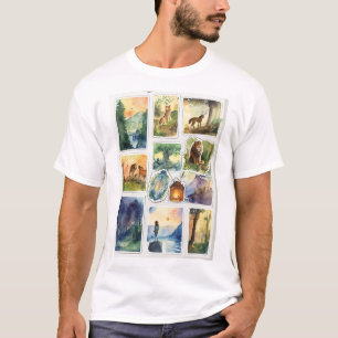 Camiseta Crónicas de los pegatinas acuáticos de Narnia
