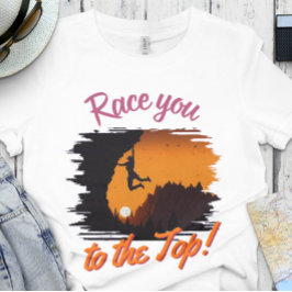 Camiseta Cronista de rock divertido | Bouldering - Race to
