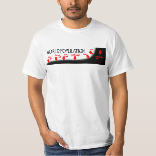 Camiseta Cronología de la población de mundo