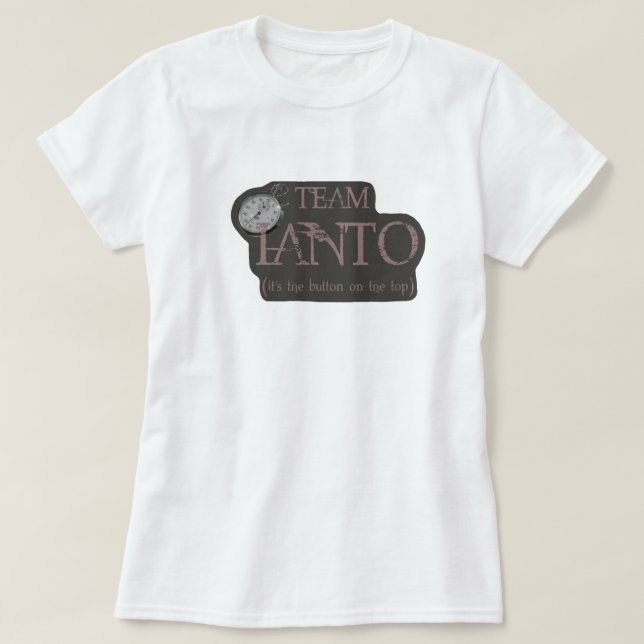 Camiseta Cronómetro de Ianto- del equipo (Diseño del anverso)