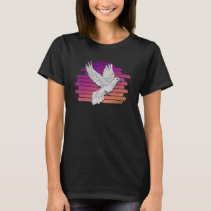 Camiseta Cronómetro de paloma animal Dove Bird Retro Pigeon