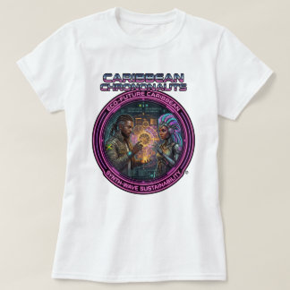 Camiseta Crononautas del Caribe Futuro Ecológico Sostenibil