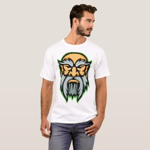 Camiseta Cronos Dios Griego Barba Gris