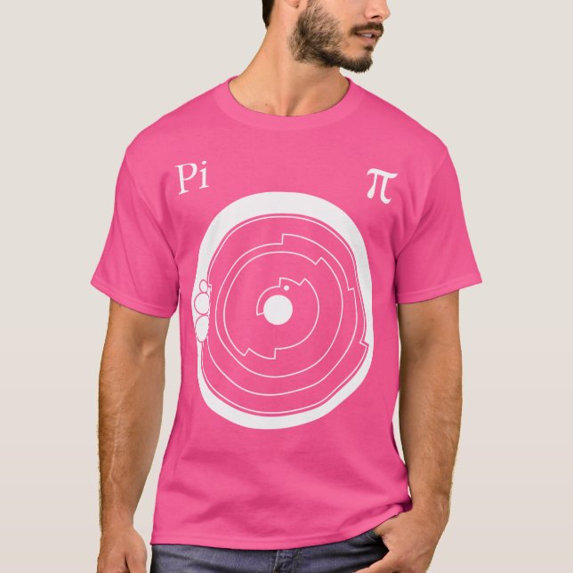 Camiseta Crop Circle Art White - Pi (Anverso)