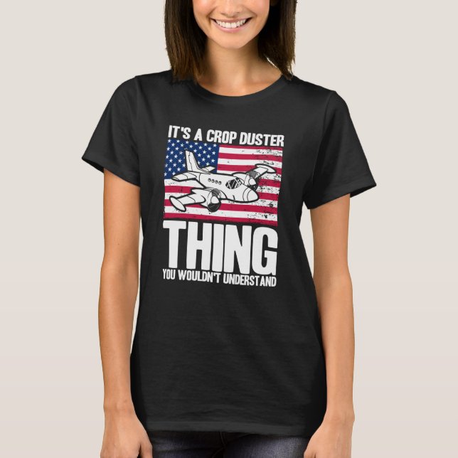 Camiseta Crop Duster American Flag It's A Crop Duster Thing (Anverso)