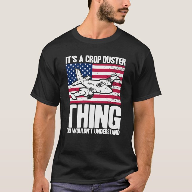 Camiseta Crop Duster American Flag It's A Crop Duster Thing (Anverso)