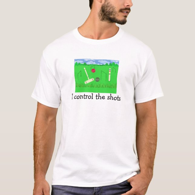 Camiseta Croquet controlo los tiros (Anverso)
