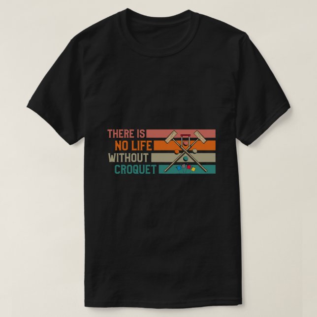 Camiseta Croquet Croquet Funny diciendo 68 (Diseño del anverso)