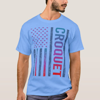 Camiseta Croquet de la bandera de degradado
