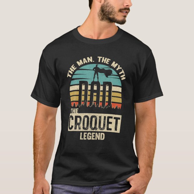 Camiseta Croquet de la leyenda del mito del hombre (Anverso)