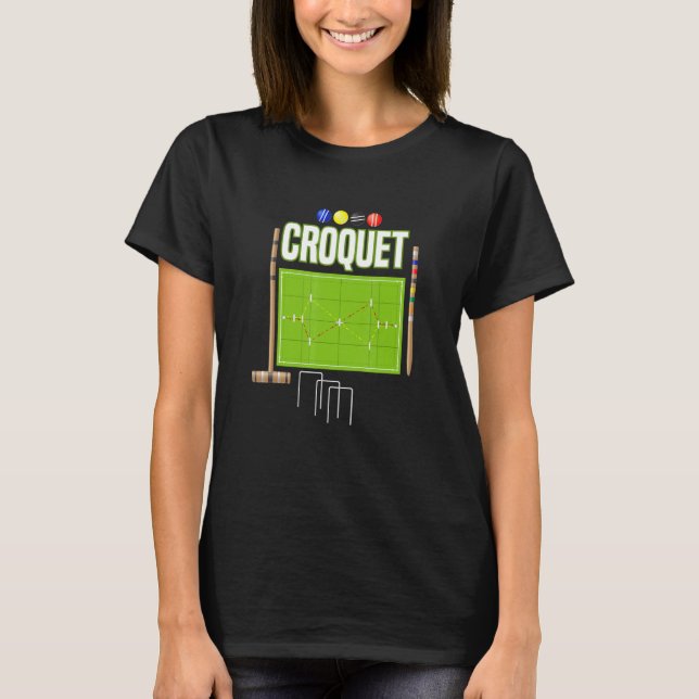Camiseta Croquet Player Lawn Master Set Para Hombres Team C (Anverso)