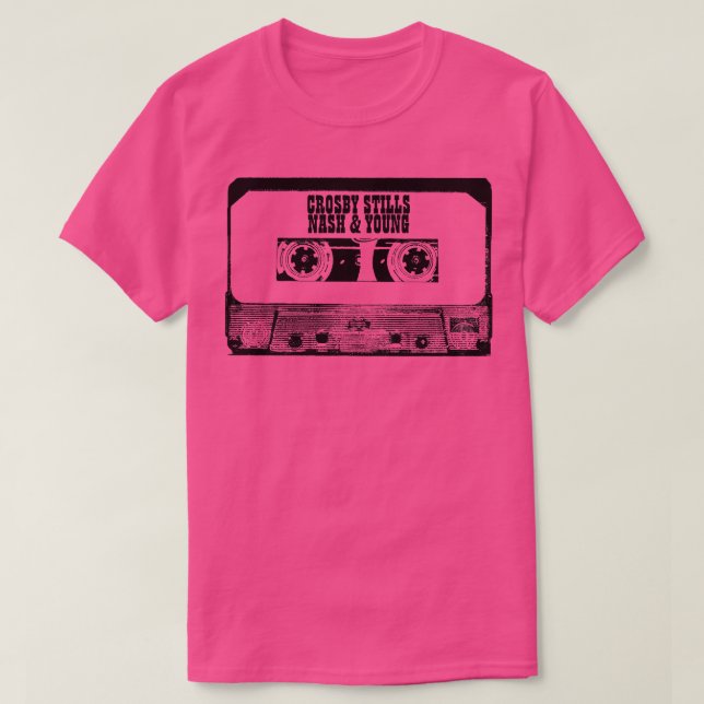 Camiseta Crosby Stills Nash Young Cassette Tape (Diseño del anverso)