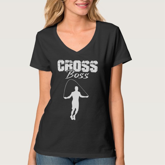Camiseta Cross Boss Weighed Jump Rope Double Dutch Workou (Anverso)